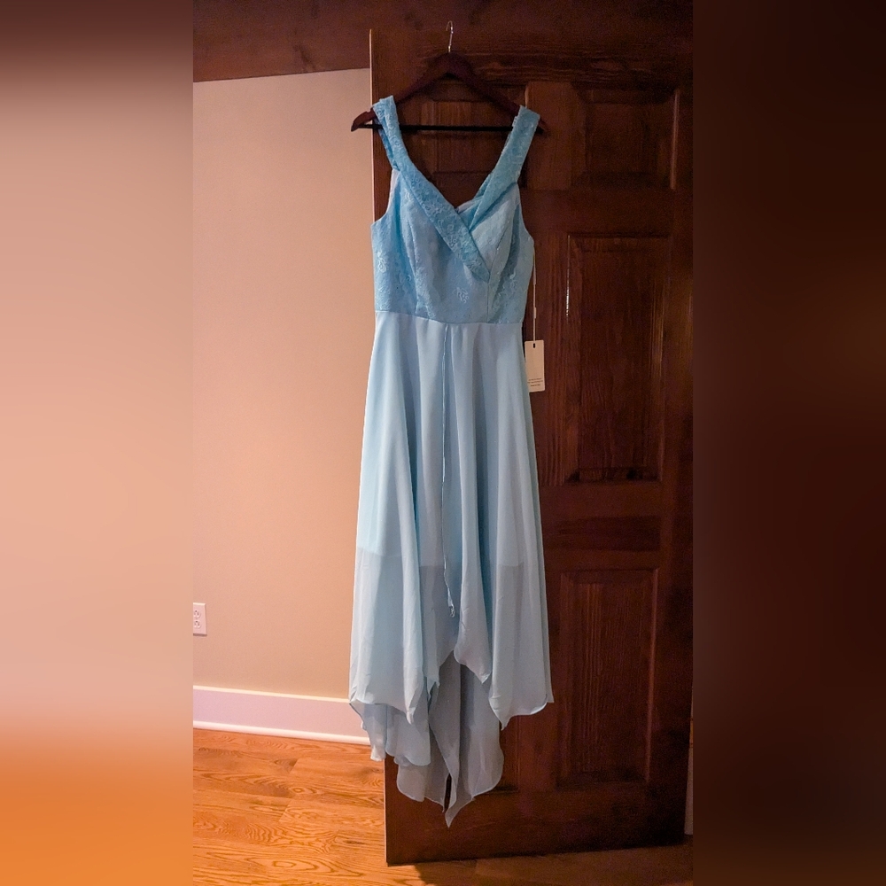 Blue prom dress